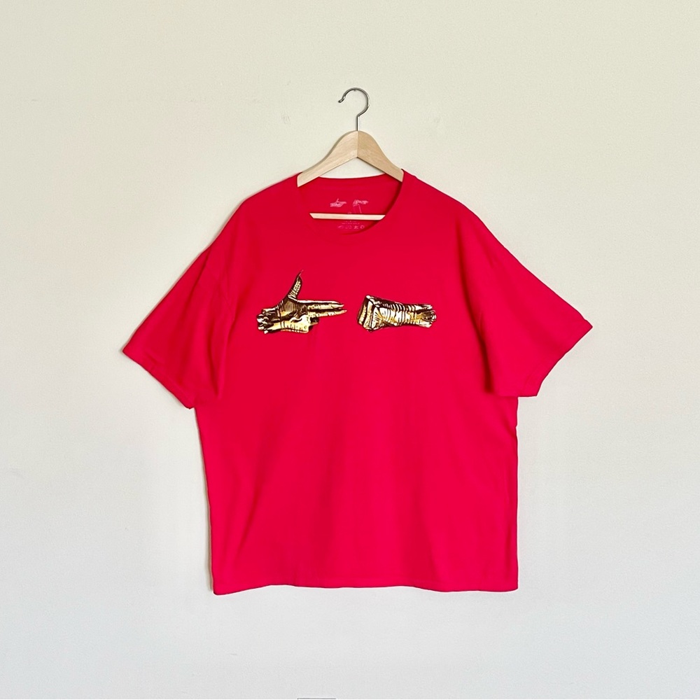 Run The Jewels RTJ1 Red Gold Graphic Album T Shirt Adult size XXL
